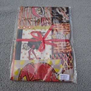 Table Runner 45x135cm/ 18''x53'' Holidays Anmial‎ Print New